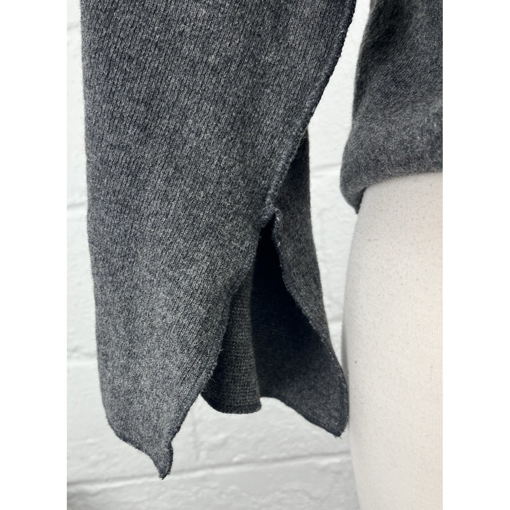 Ivan Grundahl Linea S Sweater‎ Cardigan Medium Wool Tie Front Kimono Sleeve Boxy - Picture 6 of 10
